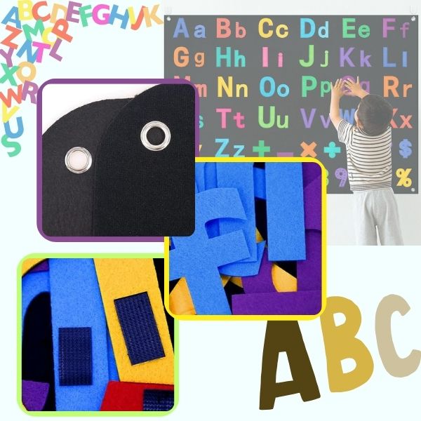 MSRIBOARD-ABC, Set di basi narrative in feltro - Image 5