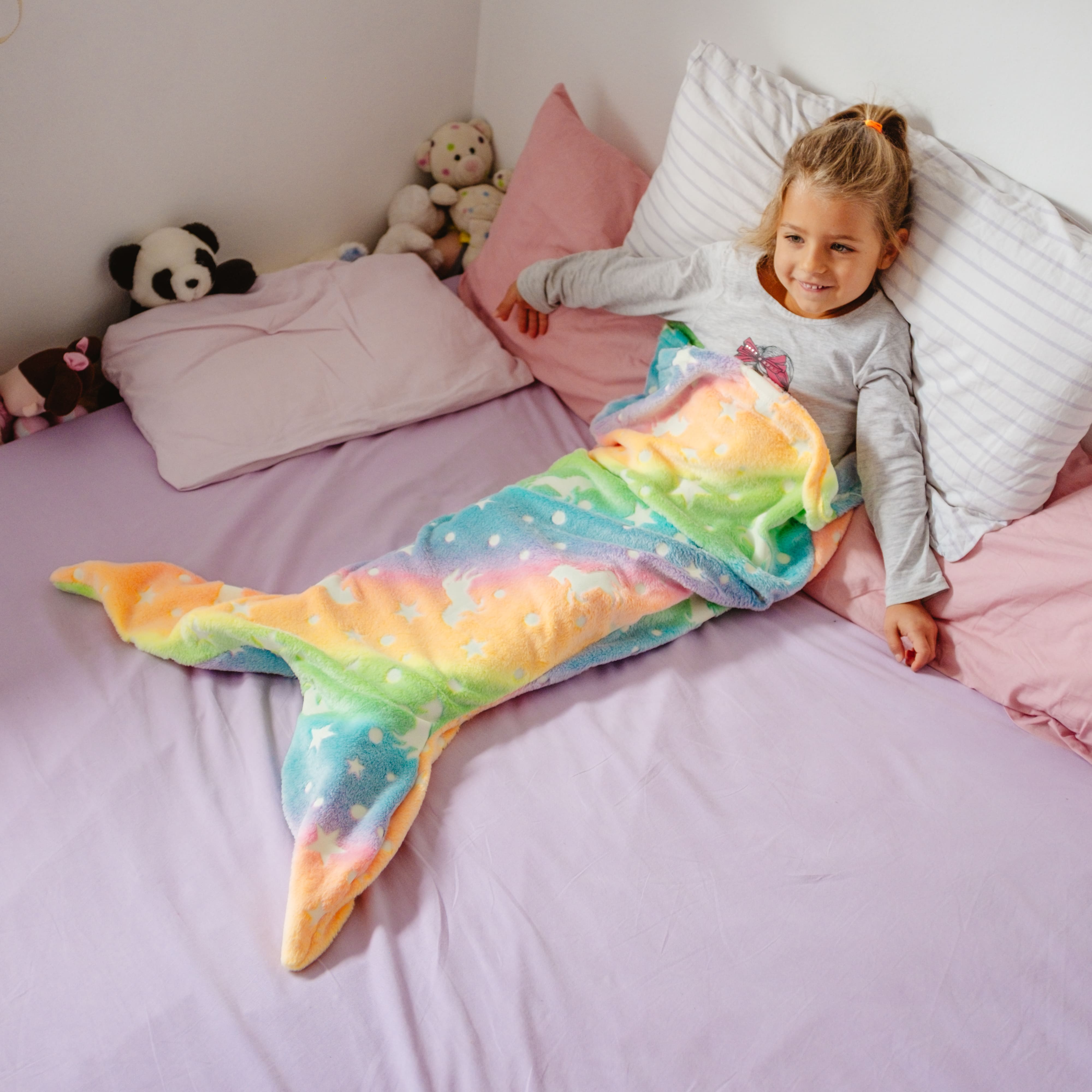 MermaidBlanket, coperta per bambini a forma di coda di sirena - Image 9