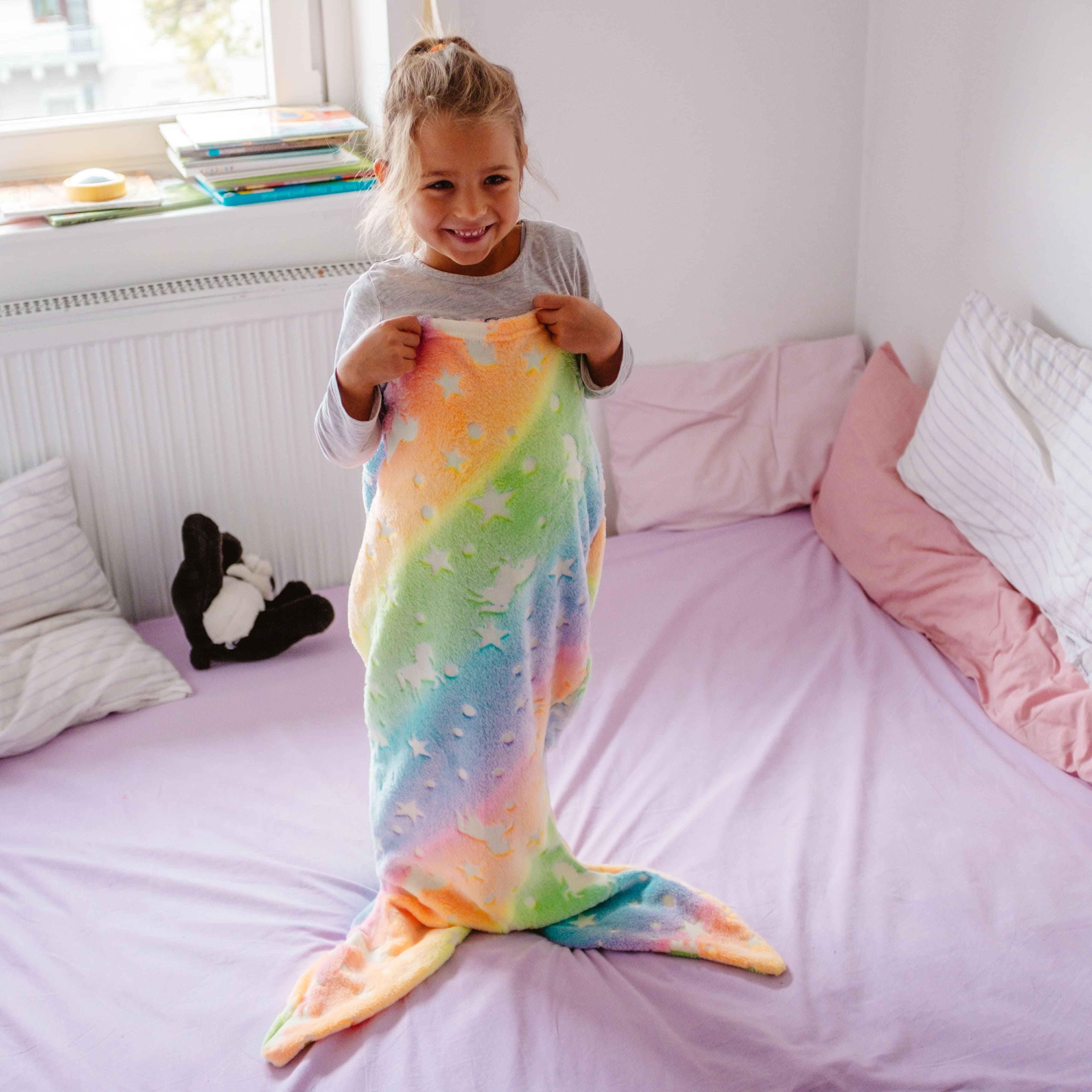 MermaidBlanket, coperta per bambini a forma di coda di sirena - Image 10
