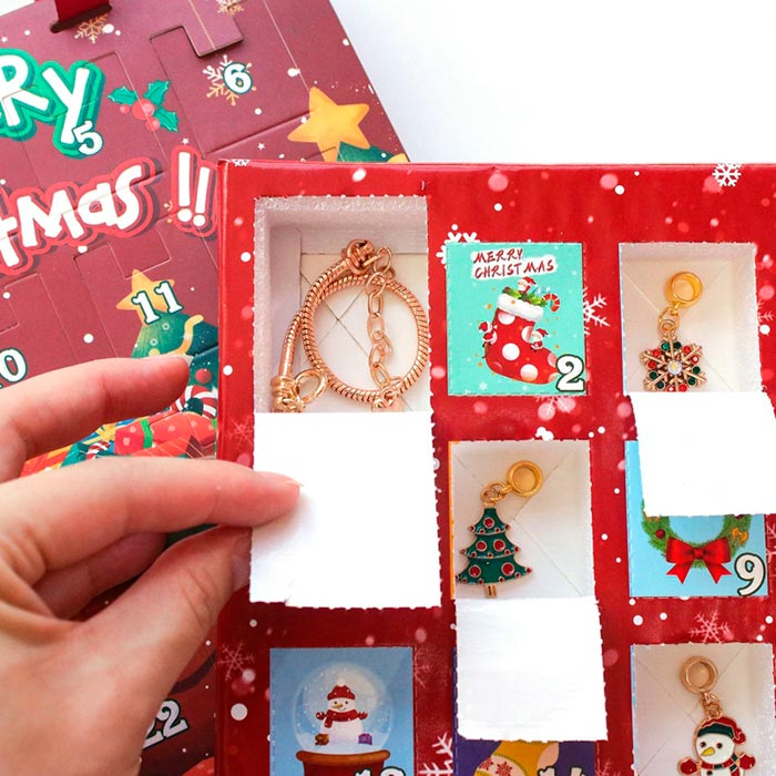 MerryChristmas, calendario dell'avvento con ciondoli per braccialetti - Image 5