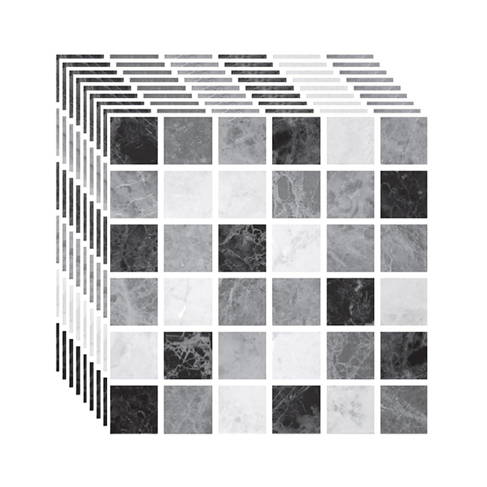 MoroccanStone, adesivi murali autoadesivi 3D con effetto mosaico (20 pezzi) - Image 1