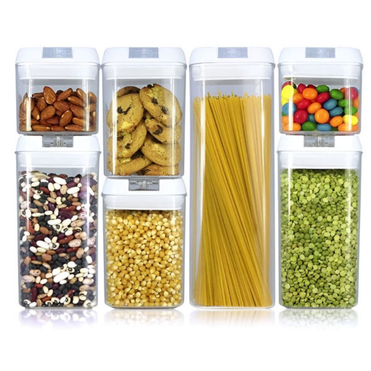 OrgaSet, set da 7 pezzi di contenitori per la conservazione degli alimenti - Image 1