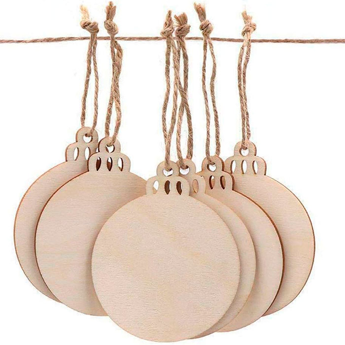 Ornaments, ornamenti natalizi in legno che crei tu stesso (30 pezzi) - Image 3