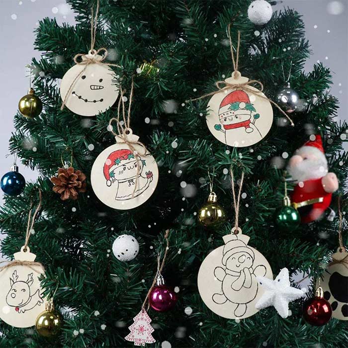 Ornaments, ornamenti natalizi in legno che crei tu stesso (30 pezzi) - Image 8