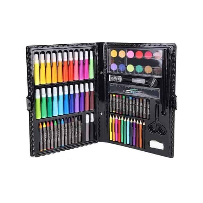 PaintingKit, set da 86 pezzi di vernici e altri accessori adatti ad adulti e bambini - Image 1