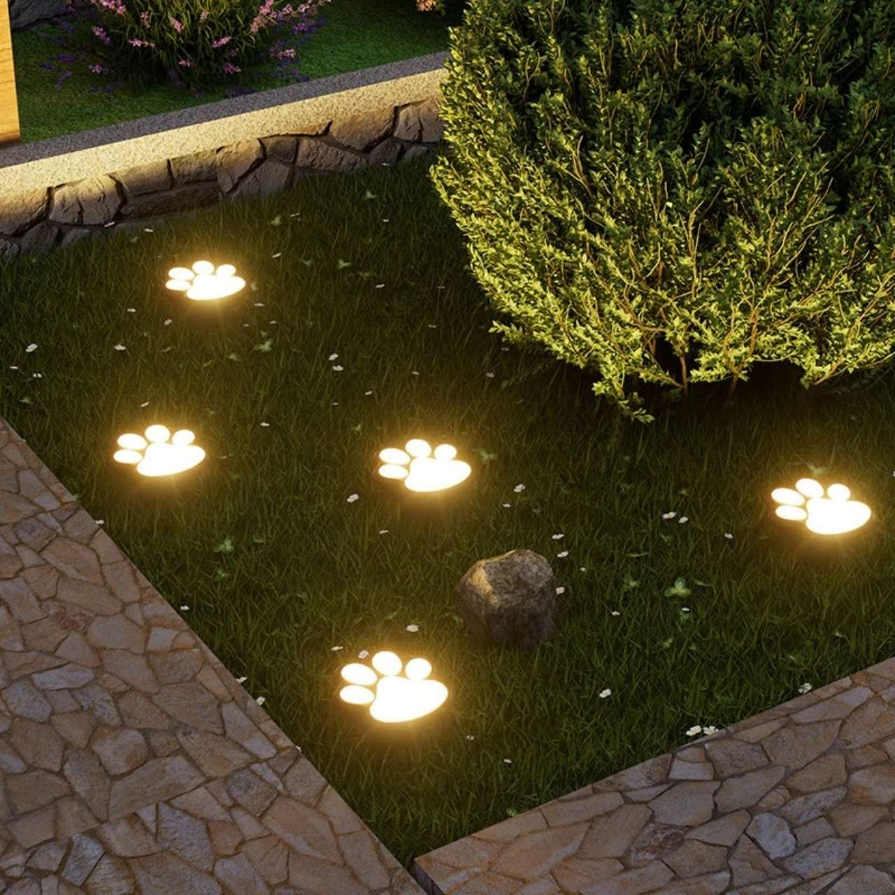 Luci LED solari a forma di zampa, Paws - Image 9