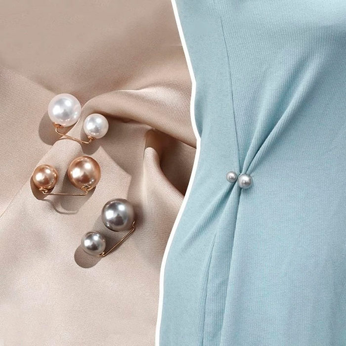 La spilla è un accessorio alla moda e può essere utilizzata anche per regolare abiti un pò larghi o troppo scollati!