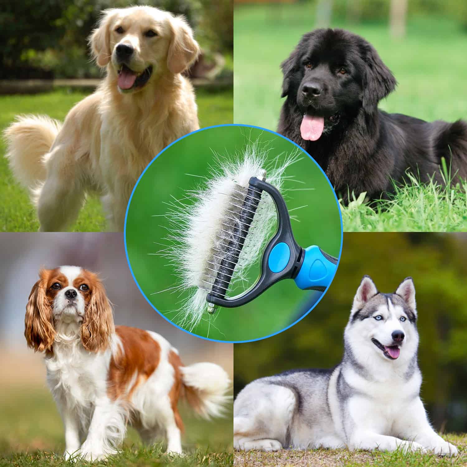 PetTangler, spazzola a due facce per rimuovere peli e sottopelo. - Image 6
