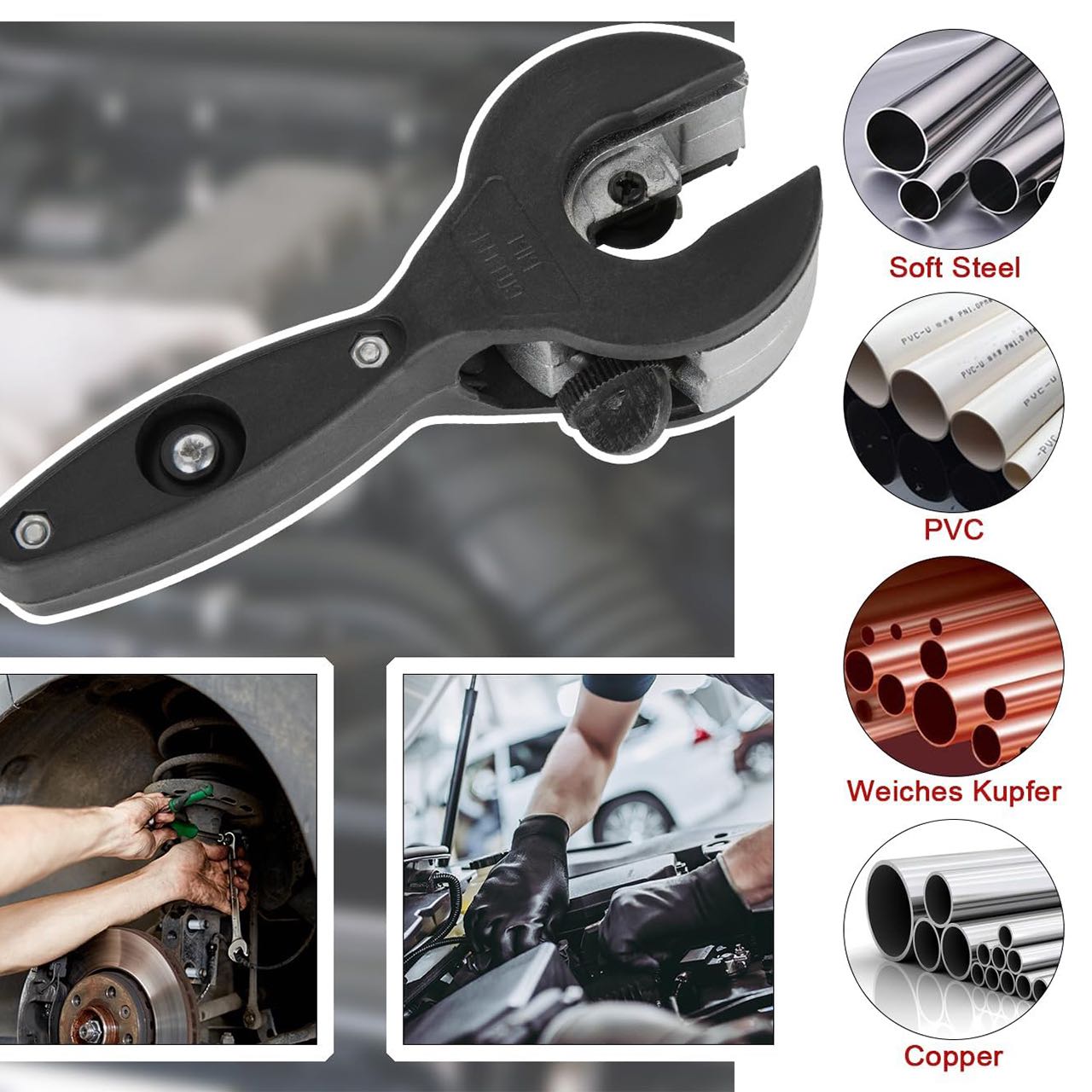 PipeCutter, Universal Hand Hose Cutter - Image 1