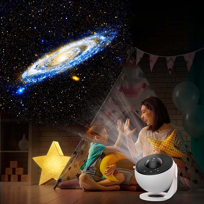 Planetario, un proiettore notturno che mostra 12 diversi tipi di galassie, costellazioni e pianeti - Image 3