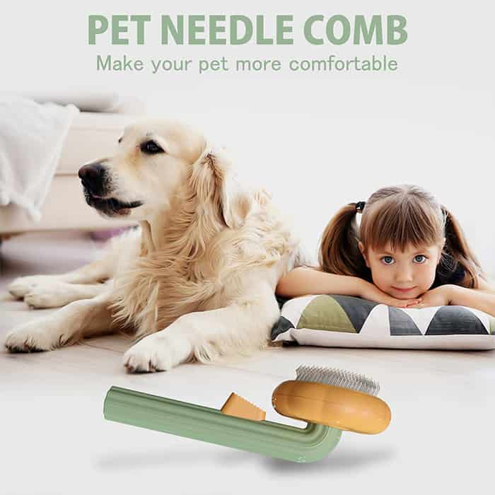 PumpkinComb, una spazzola per animali domestici con un pulsante per una facile pulizia - Image 4