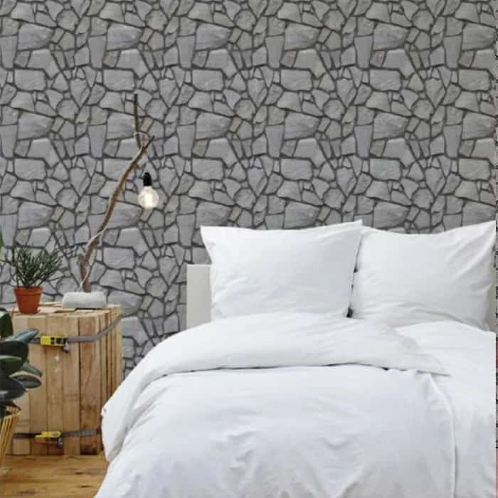 Carta da parati 3D a effetto roccia