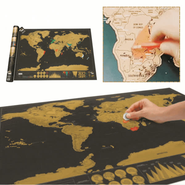 SCHMAP-L, WanderMap – Mappa del mondo graffiata - video