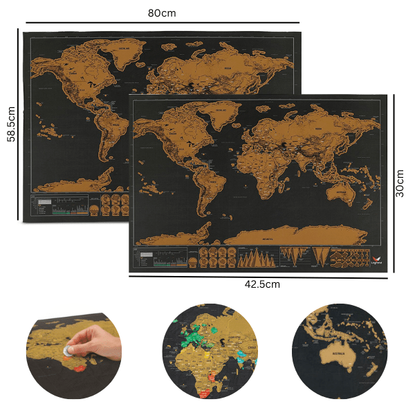 SCHMAP-L, WanderMap – Mappa del mondo graffiata - Image 7