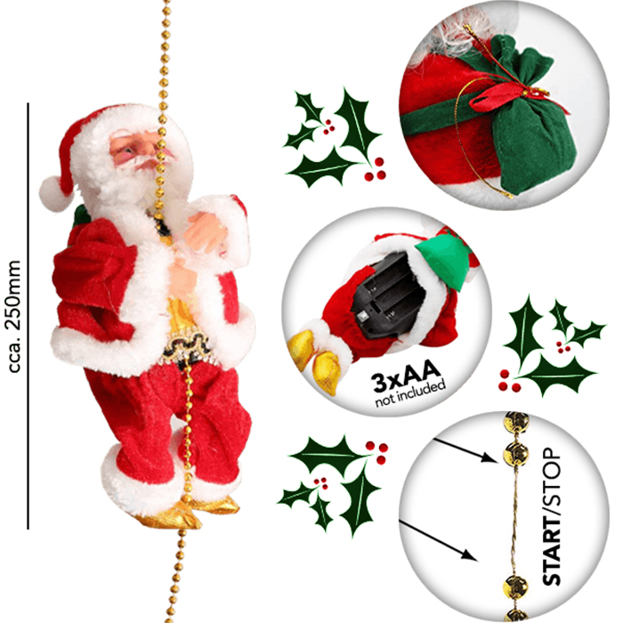 SantaStar, Babbo Natale che suona musica e si arrampica sulla corda - Image 6