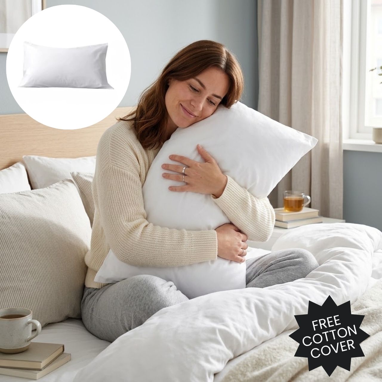 Cuscino ergonomico + Copertura in cotone gratuita, SetComfy - Image 3