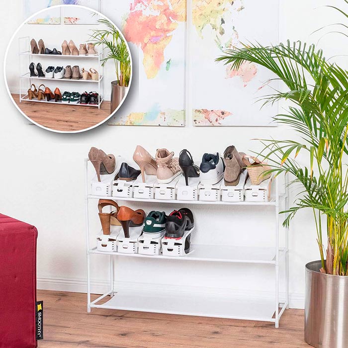 ShoeRack, organizzatore di scarpe salvaspazio (5 pezzi) - Image 4