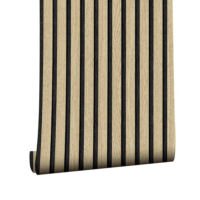 SlatWall, adesivo autoadesivo con aspetto di legno naturale (300 x 45 cm) - Image 2