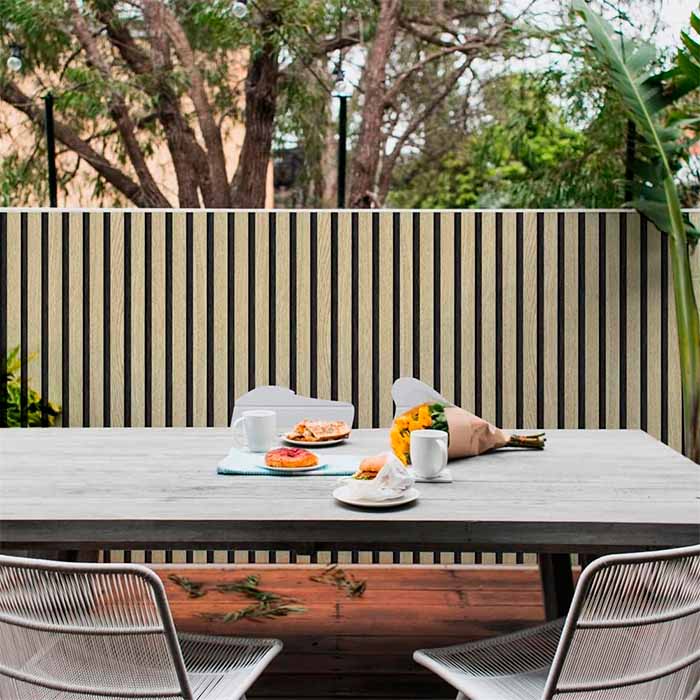 SlatWall, adesivo autoadesivo con aspetto di legno naturale (300 x 45 cm) - Image 3