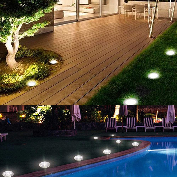 SolarGardenLights, 4 luci LED solari per giardino o vialetto - Image 3
