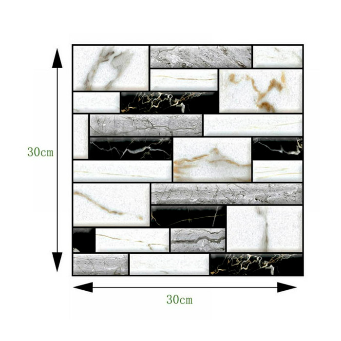 StickMarble, adesivi murali 3D effetto marmo (10 pz) - Image 2