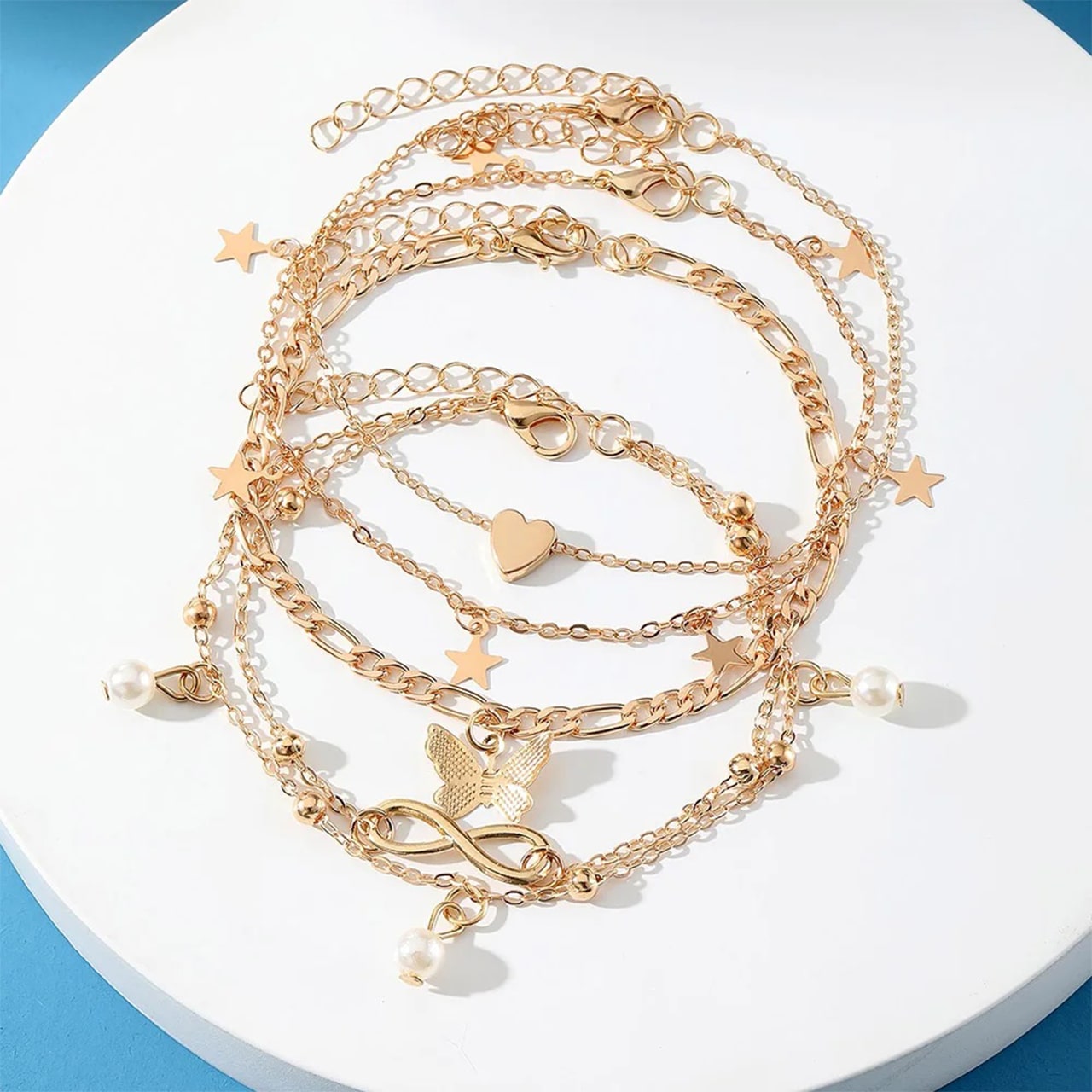 SummerSet, set di 4 braccialetti per caviglia - Image 6