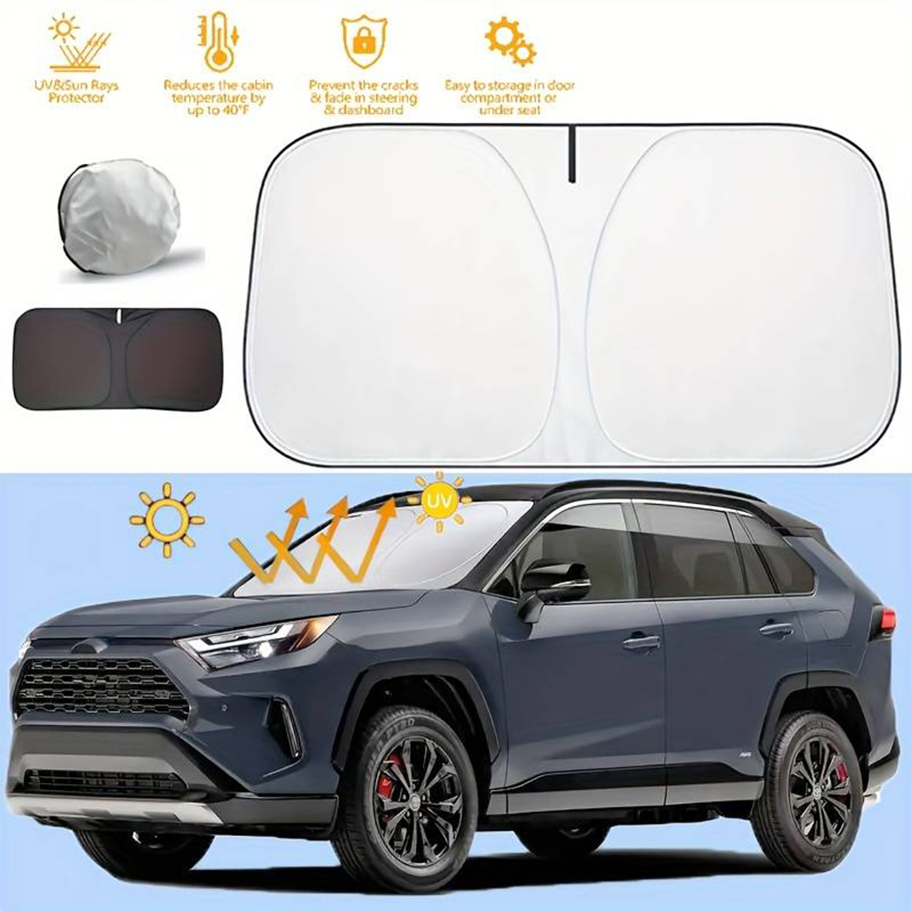 SunVisor, parasole retrattile per parabrezza auto - Image 5