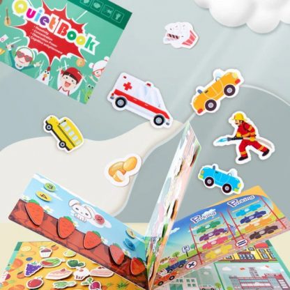 TIHKNJIGA, Libro Montessori interattivo con adesivi - Image 3