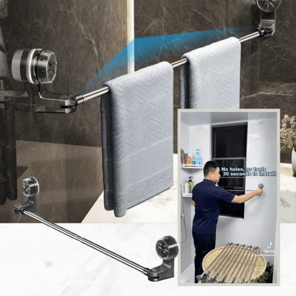 Porta asciugamani flessibile, TOWELBAR - video