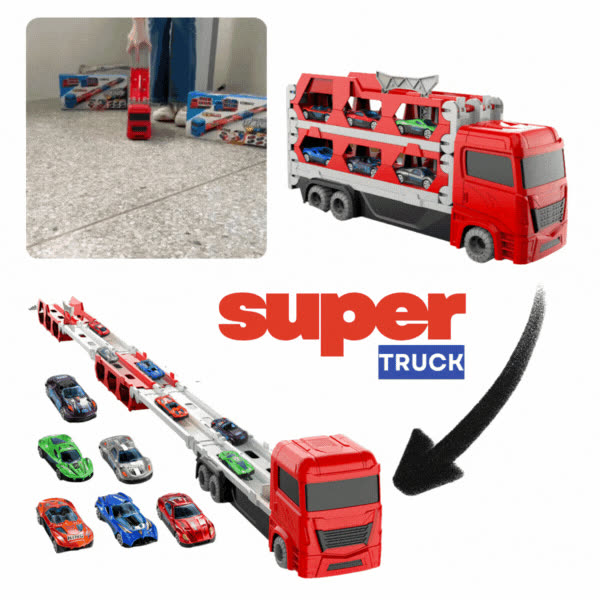 TRUCK, Camion con rampe di lancio e macchinine - video