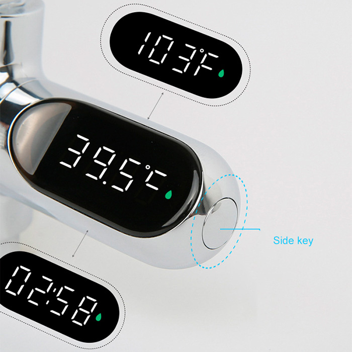 Il termometro per acqua misura la temperatura da 5 a 85 °C e la visualizza sul display a LED.