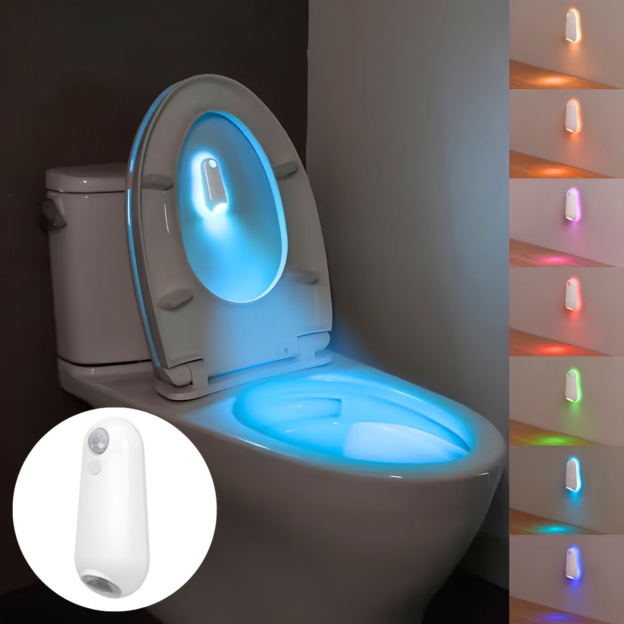 Luce LED con sensore di movimento per toilette e casa, Toily - Image 1