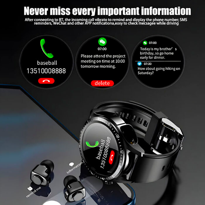 Nel kit ricevi anche cuffie wireless che puoi usare per ascoltare musica ecc.