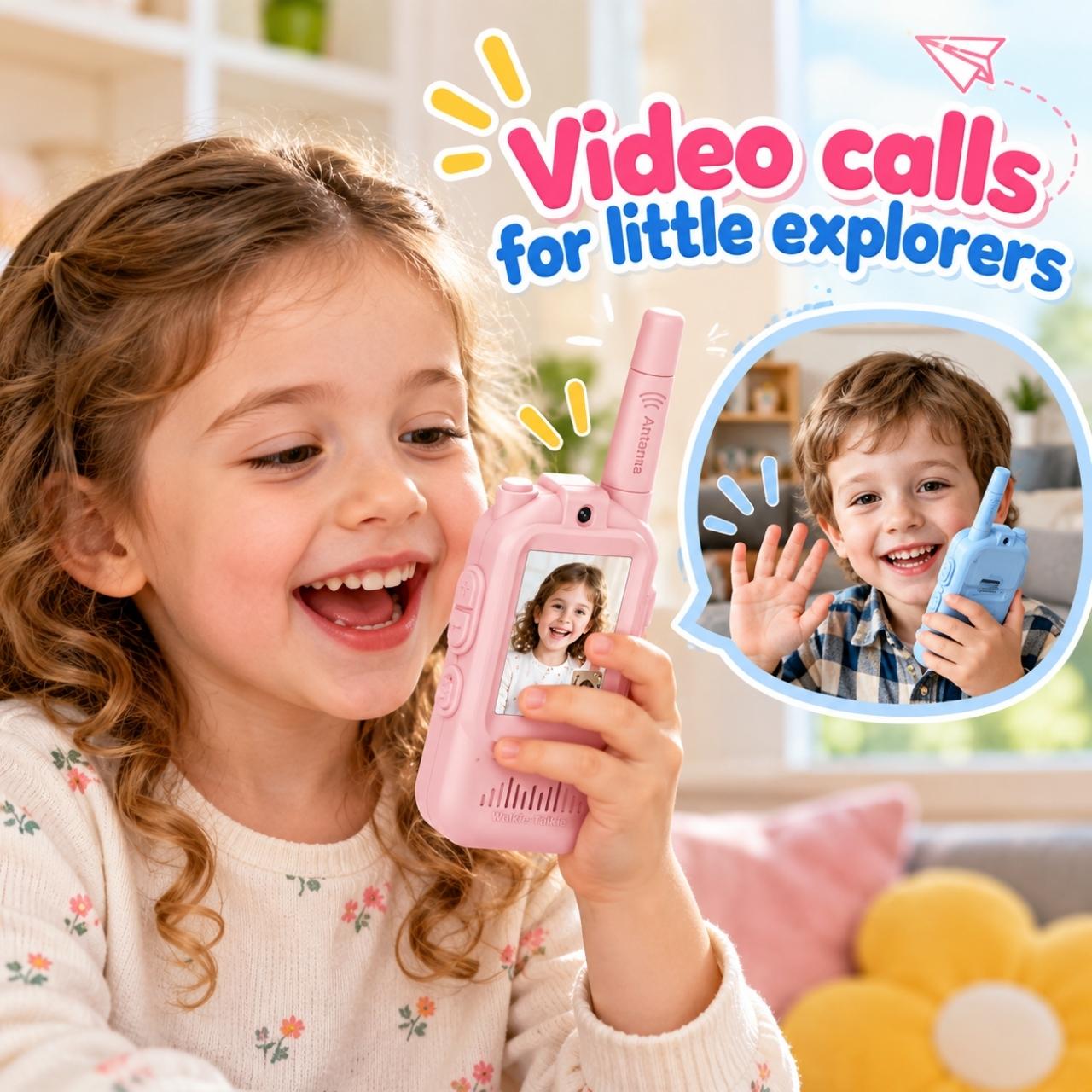 Walkie-talkie per bambini con schermi (2 pezzi), VideoTalkie - Image 5