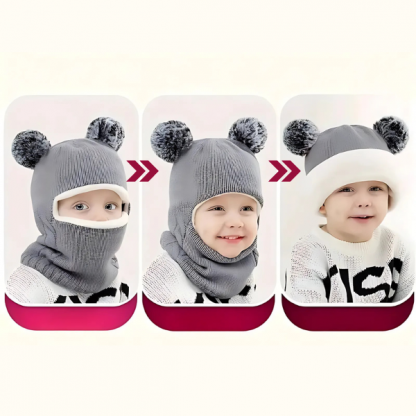 WINHAT-ROZ, CozySnug cappello con sciarpa per bambini - Image 2