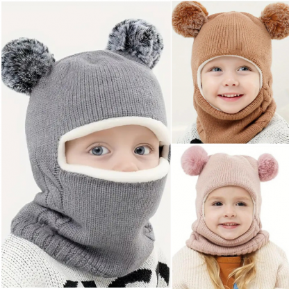 WINHAT-ROZ, CozySnug cappello con sciarpa per bambini - Image 3