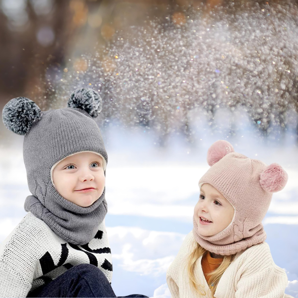 WINHAT-ROZ, CozySnug cappello con sciarpa per bambini - Image 8