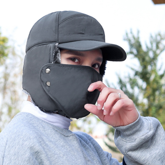 WarmCap, un berretto con una protezione che protegge le orecchie, il mento e la maggior parte della testa tranne gli occhi dal freddo - Image 3