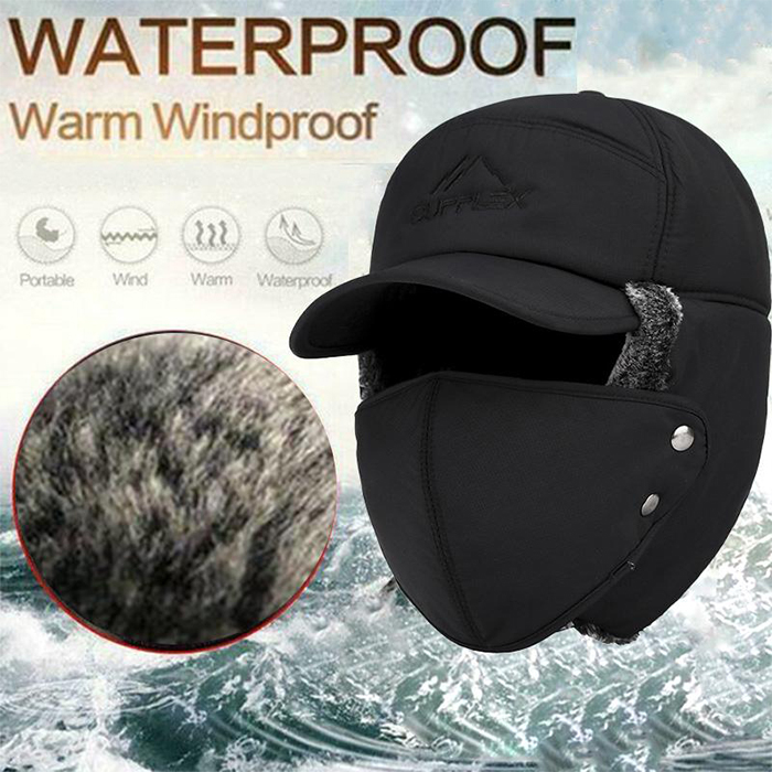 WarmCap, un berretto con una protezione che protegge le orecchie, il mento e la maggior parte della testa tranne gli occhi dal freddo - Image 8