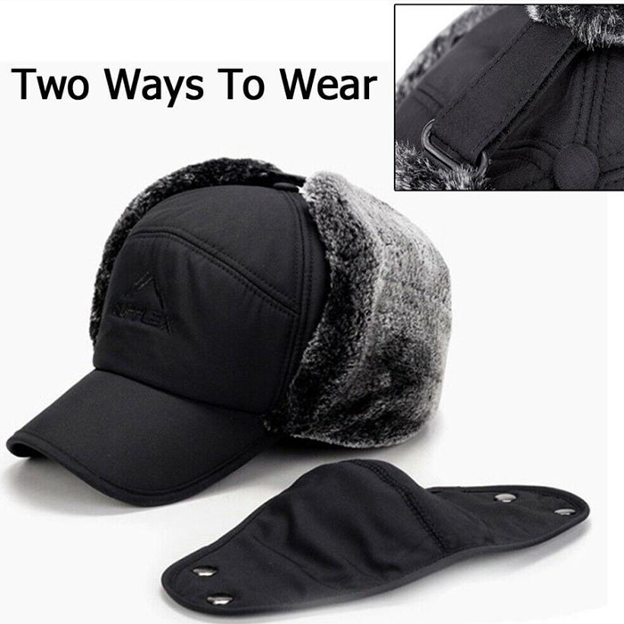 WarmCap, un berretto con una protezione che protegge le orecchie, il mento e la maggior parte della testa tranne gli occhi dal freddo - Image 9