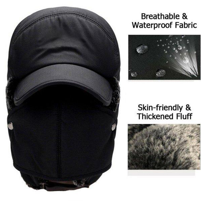 WarmCap, un berretto con una protezione che protegge le orecchie, il mento e la maggior parte della testa tranne gli occhi dal freddo - Image 10