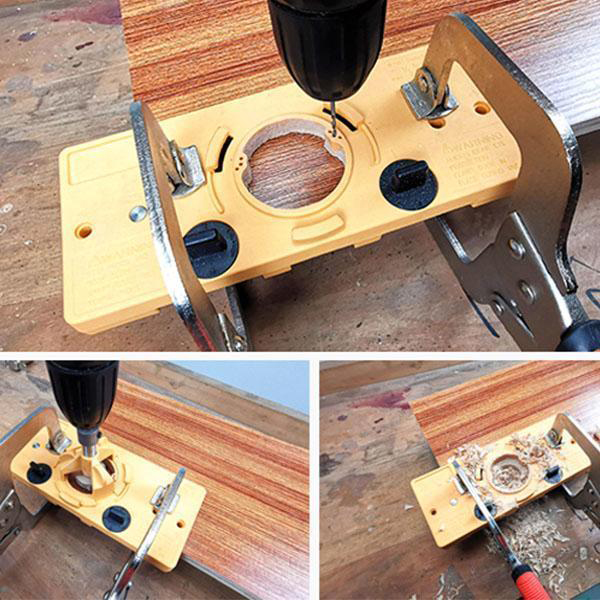 WoodWork, set di strumenti da 7 pezzi per forare cerniere (35 mm) - Image 3