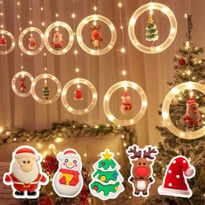 XMASLED, Anelli LED festivi con figurine - Image 2