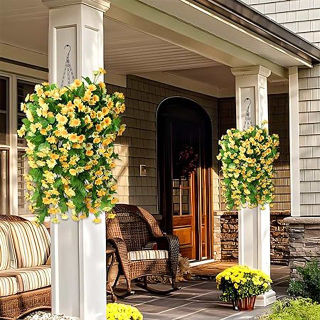 YellowFlowers, fiori artificiali pendenti dall'aspetto naturale - Image 1