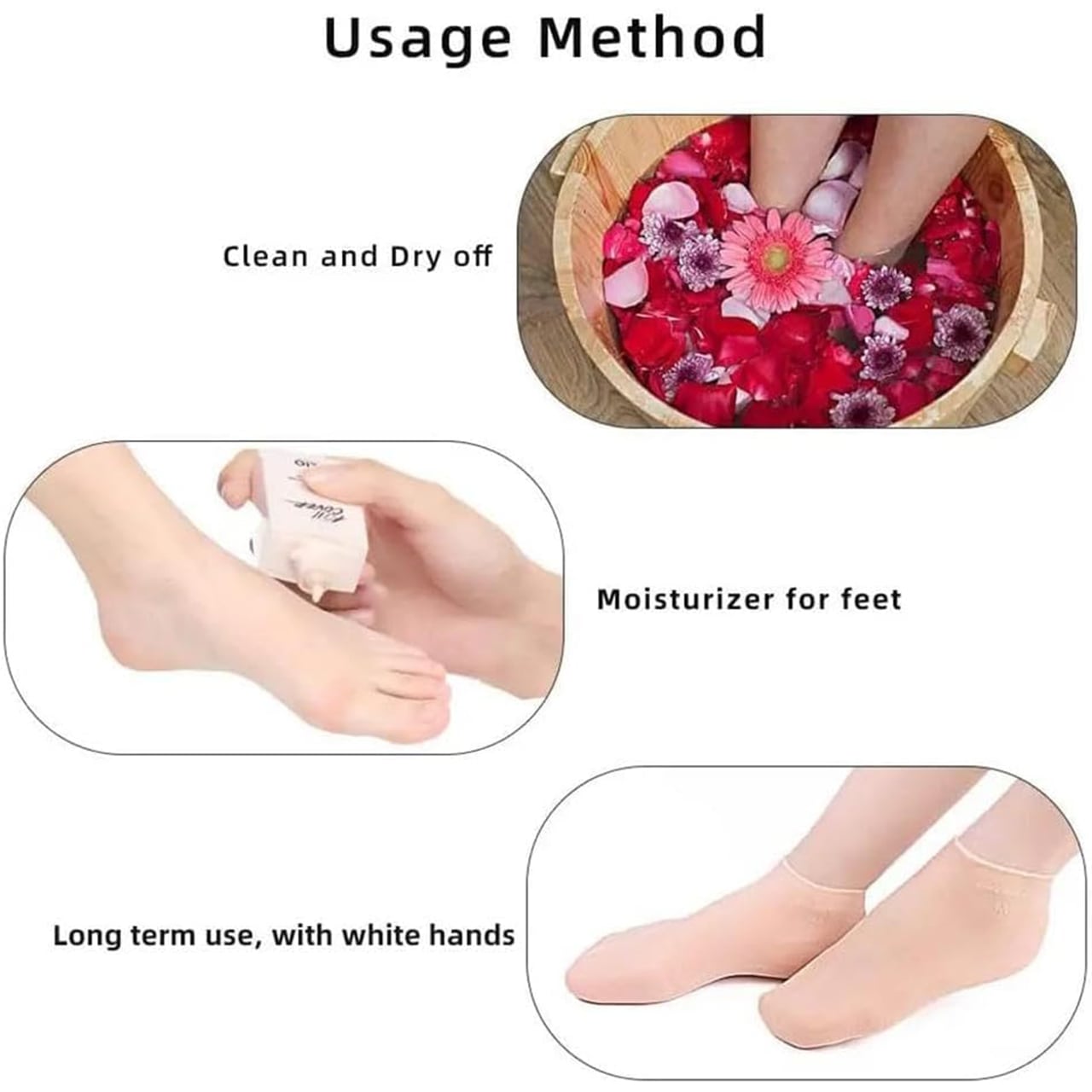 MoistMask, calze per la cura dei piedi in silicone idratante (1+1 GRATUITO ) - Image 4
