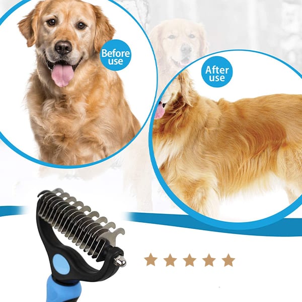 PetTangler, spazzola a due facce per rimuovere peli e sottopelo. - Image 2